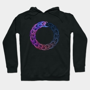 Circle Replication - Black Background Hoodie